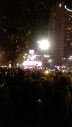 Protest, marti, 3 noiembrie, 2015, in Piata Universitatii