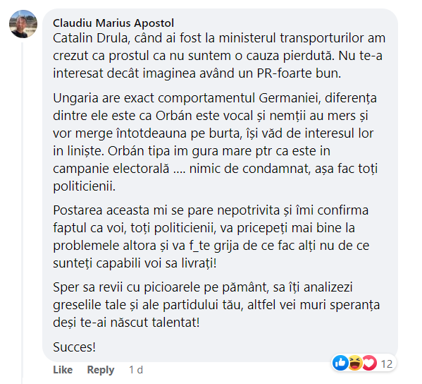 BALAMUC între USR și... propriul electorat. Drulă, Barna și Cioloș, criticați: „Sunteți niște INCOMPETENȚI!” 3 catalin drula orban