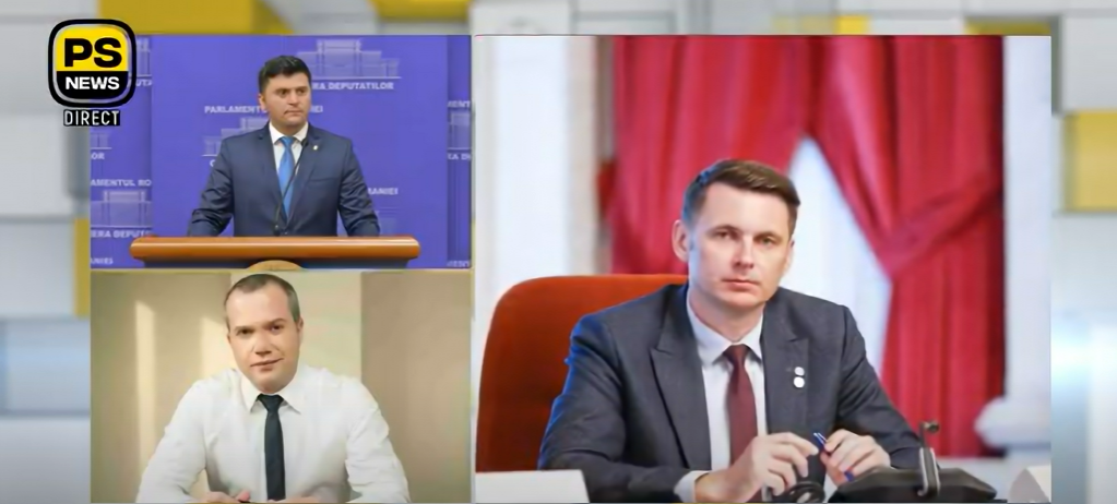 Ionuț Pucheanu și Adrian Cozma. Captură PS News