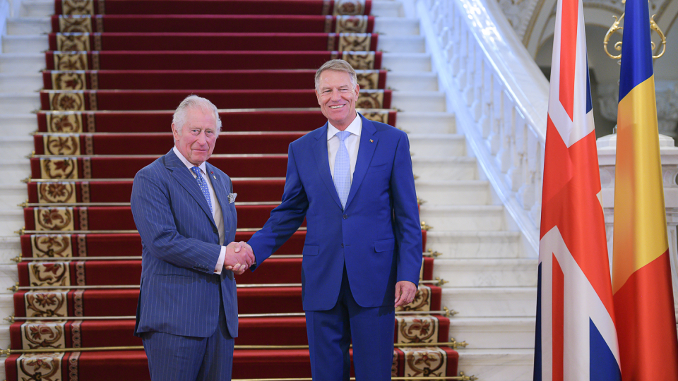 Charles al III-lea si Klaus Iohannis/ presidency.ro