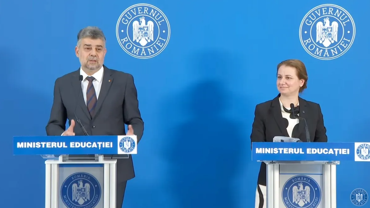 În direct la PS News: Premierul Marcel Ciolacu și ministrul Educației, Ligia Deca