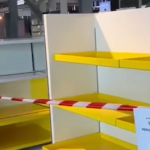 magazine închise la aeroport / captură video