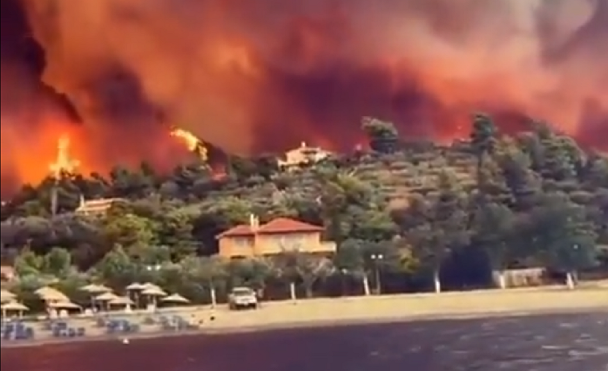 incendii Grecia captură video