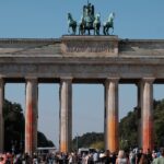 Poarta Brandenburg vandalizată