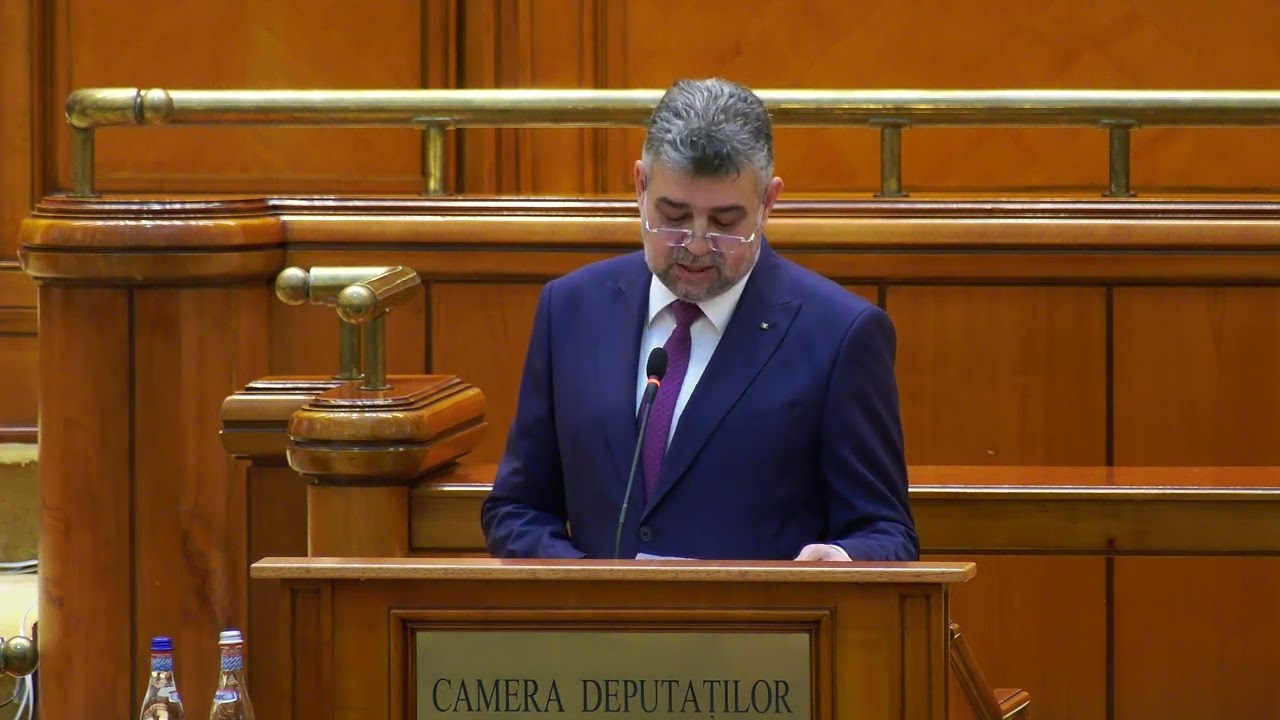 Premierul Marcel Ciolacu, în direct din Parlamentul României