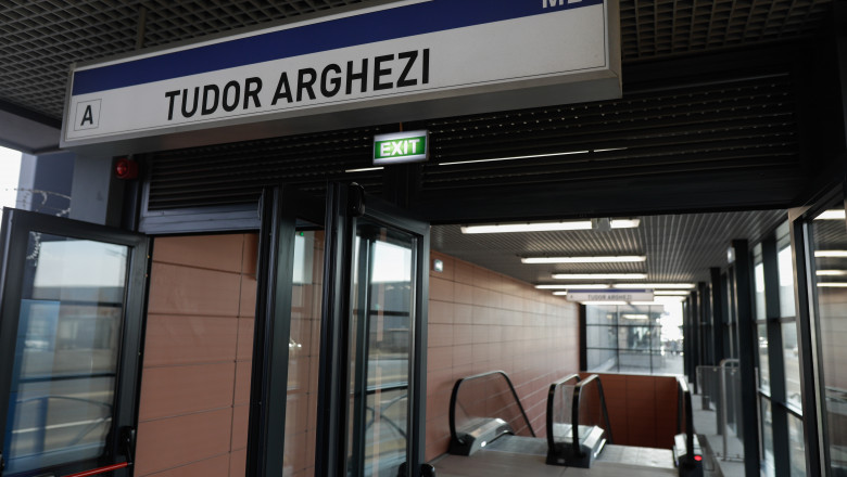 Staţia de metrou Tudor Arghezi din Berceni. Sursă foto: Inquam Photos / George Călin