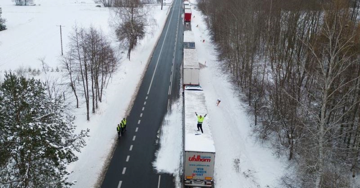 protest camionagii polonezi la granița cu Ucraina