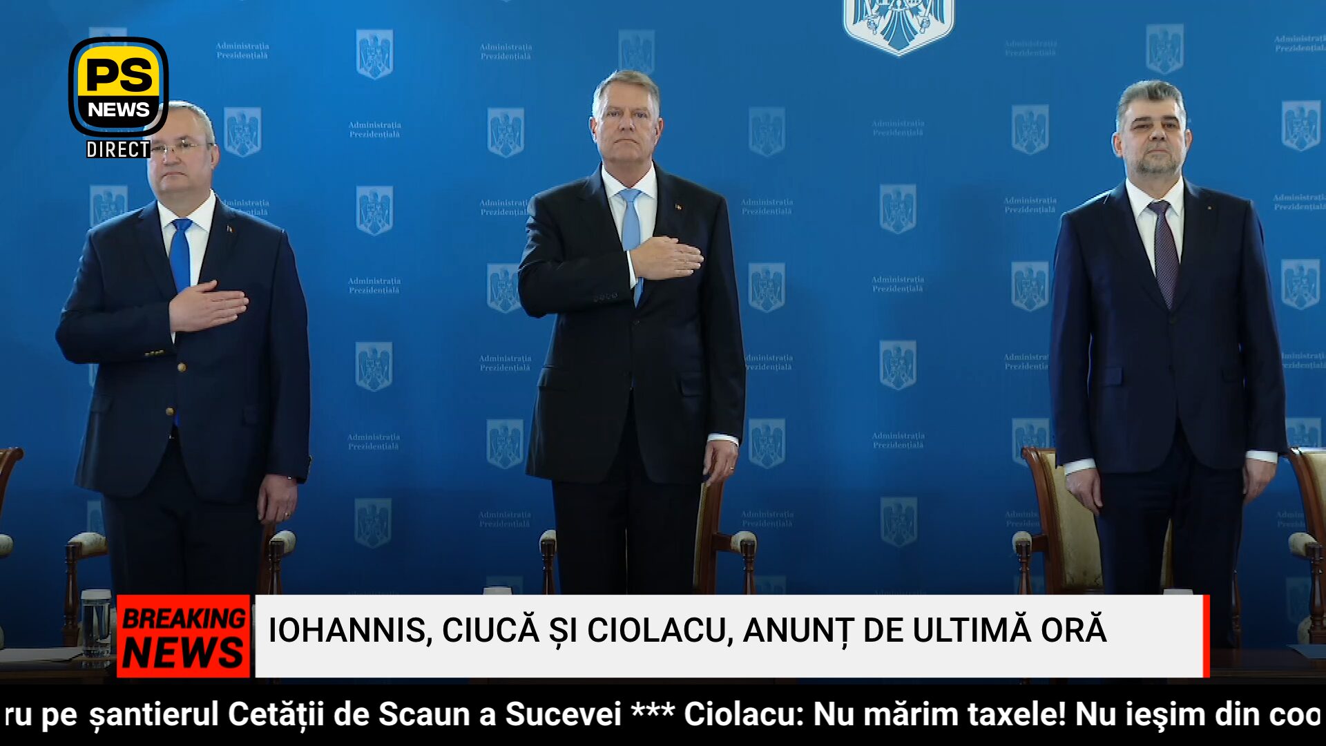 PS News TV | Iohannis, Ciucă și Ciolacu, anunț de ultimă oră