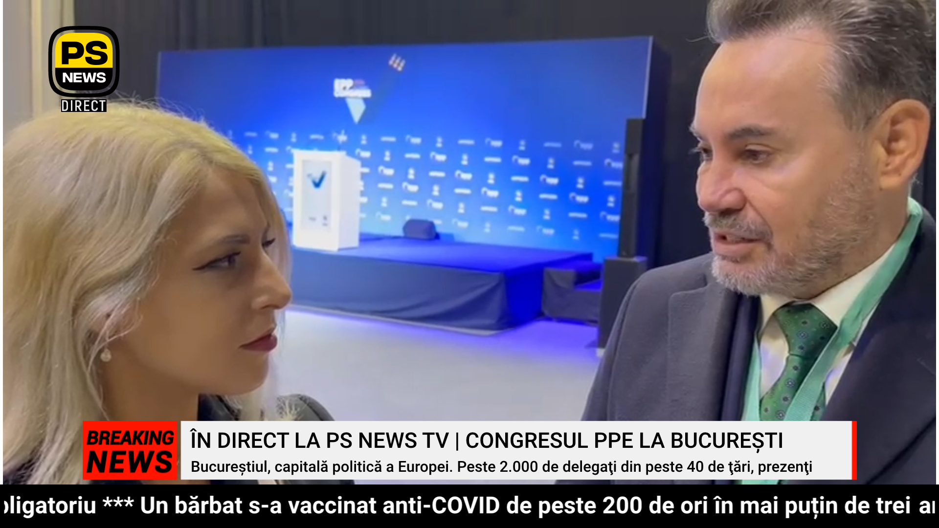 PS News TV | Congresul PPE la București | Europarlamentarul PNL, Gheorghe Falcă la PS News