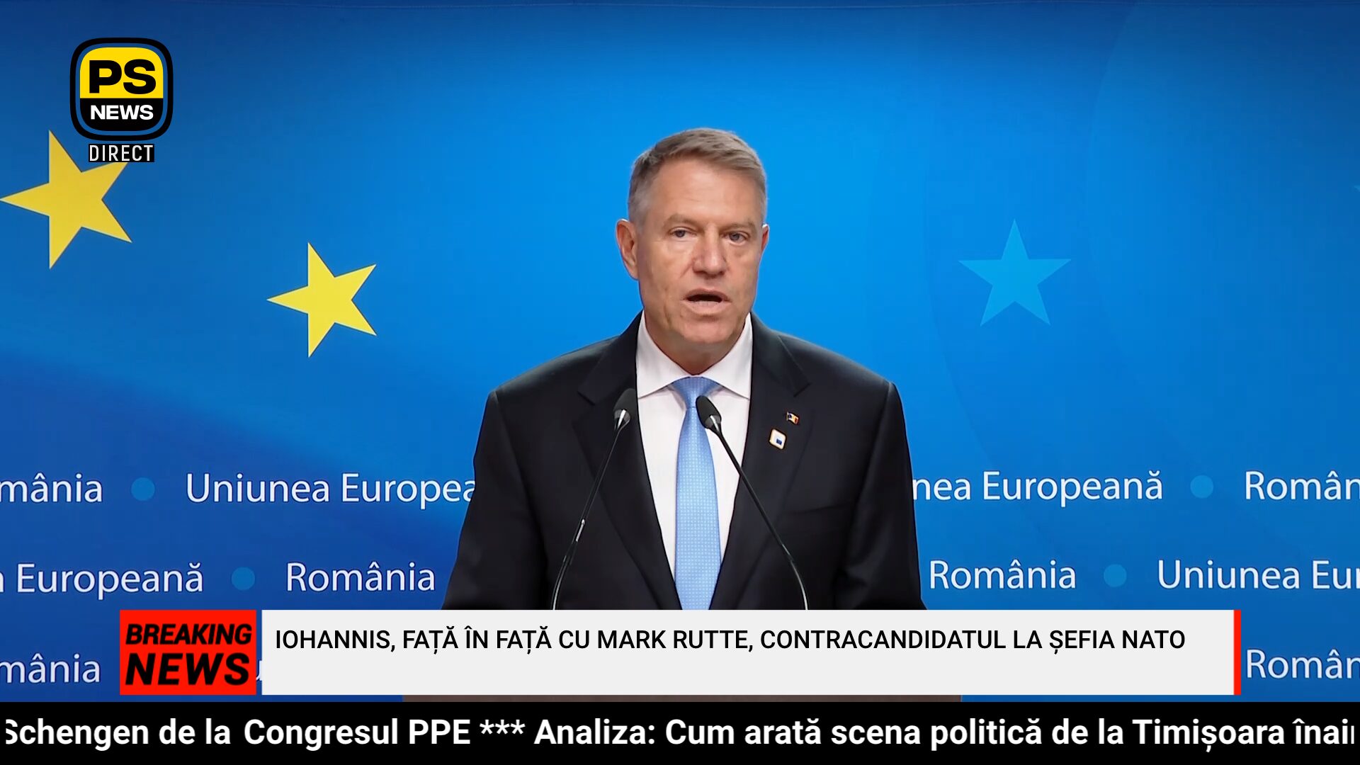 PS News TV | Klaus Iohannis, față în față cu Mark Rutte, contracandidatul la șefia NATO