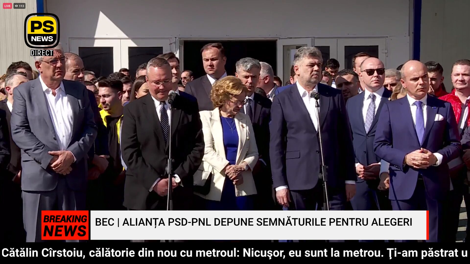PS News TV | Nicoale Ciucă și Marcel Ciolacu, anunț de ultimă oră la Biroul Electoral Central