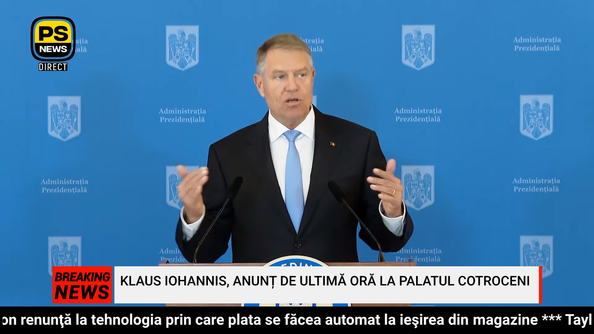 PS News TV | Președintele Klaus Iohannis, anunț de ultimă oră la Palatul Cotroceni