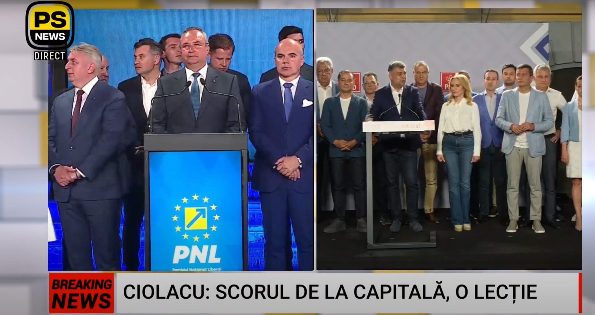Exit-poll: Ciucă și Ciolacu, primele declarații după exit-poll