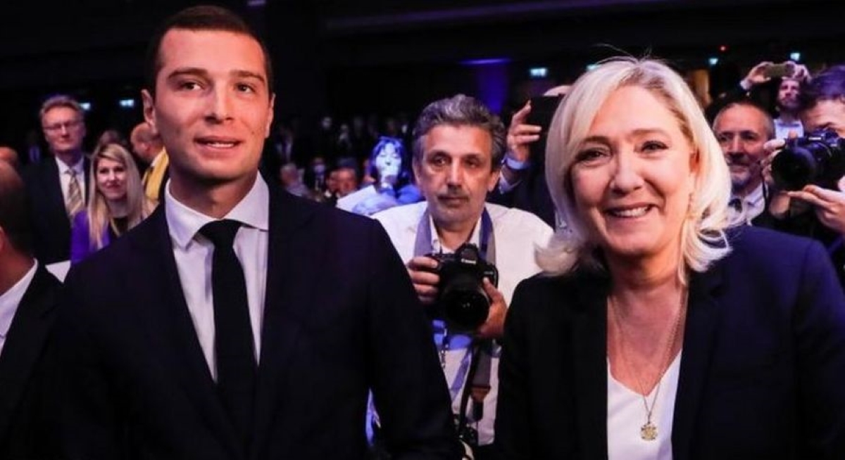 Jordan Bardella si Marine Le Pen