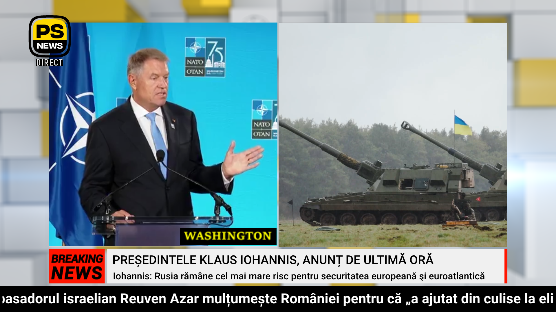 PS News TV | Washington | Președintele Klaus Iohannis, anunț de ultimă oră
