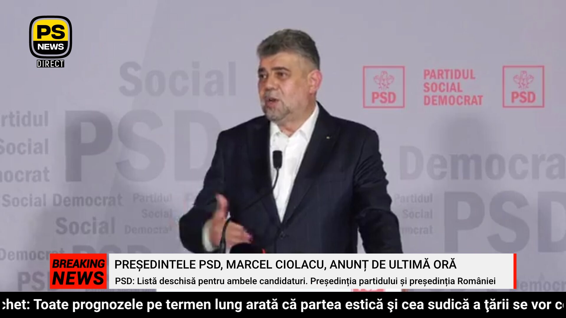 PS News TV | Președintele PSD Ciolacu, anunț de ultimă oră