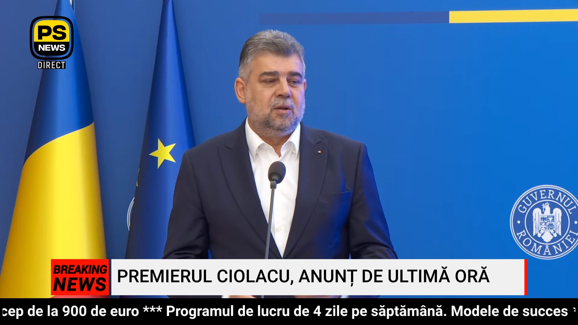 PS News TV | Premierul Ciolacu, anunț de ultimă oră