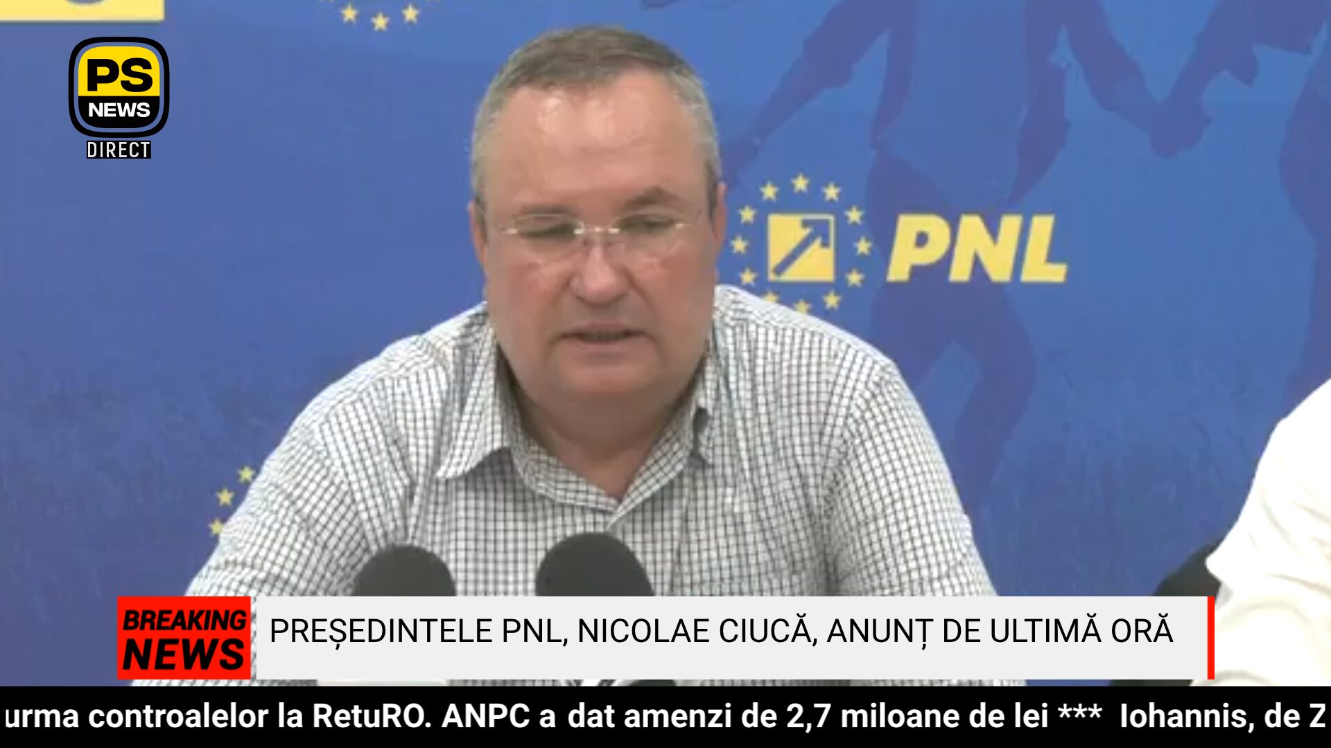 PS News TV | Președintele PNL, Nicolae Ciucă, anunț de ultimă oră