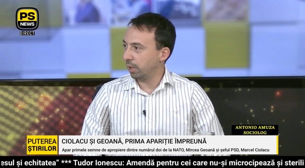 Antonio Amuza, sociolog, invitat la Puterea Știrilor 31.07