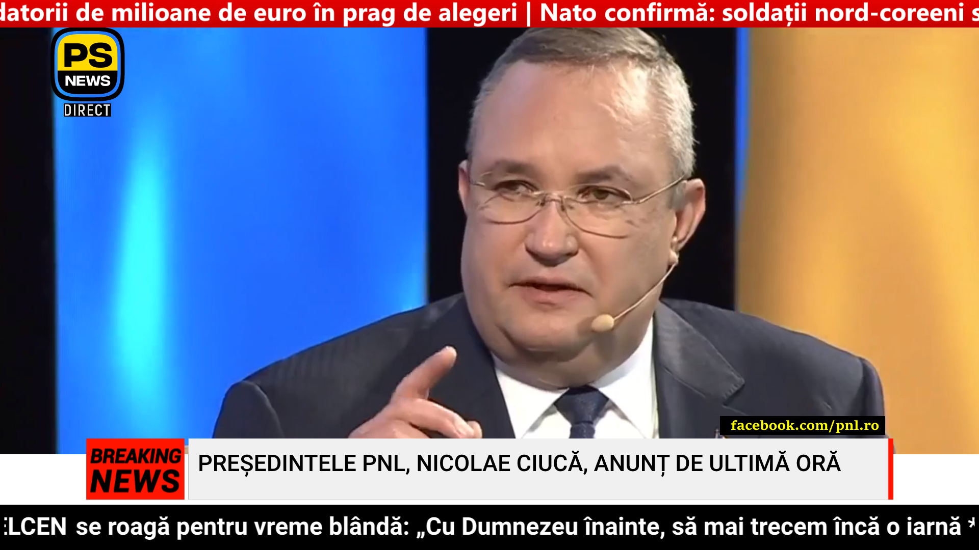 PS News TV | Președintele PNL, Nicolae Ciucă, anunț de ultimă oră