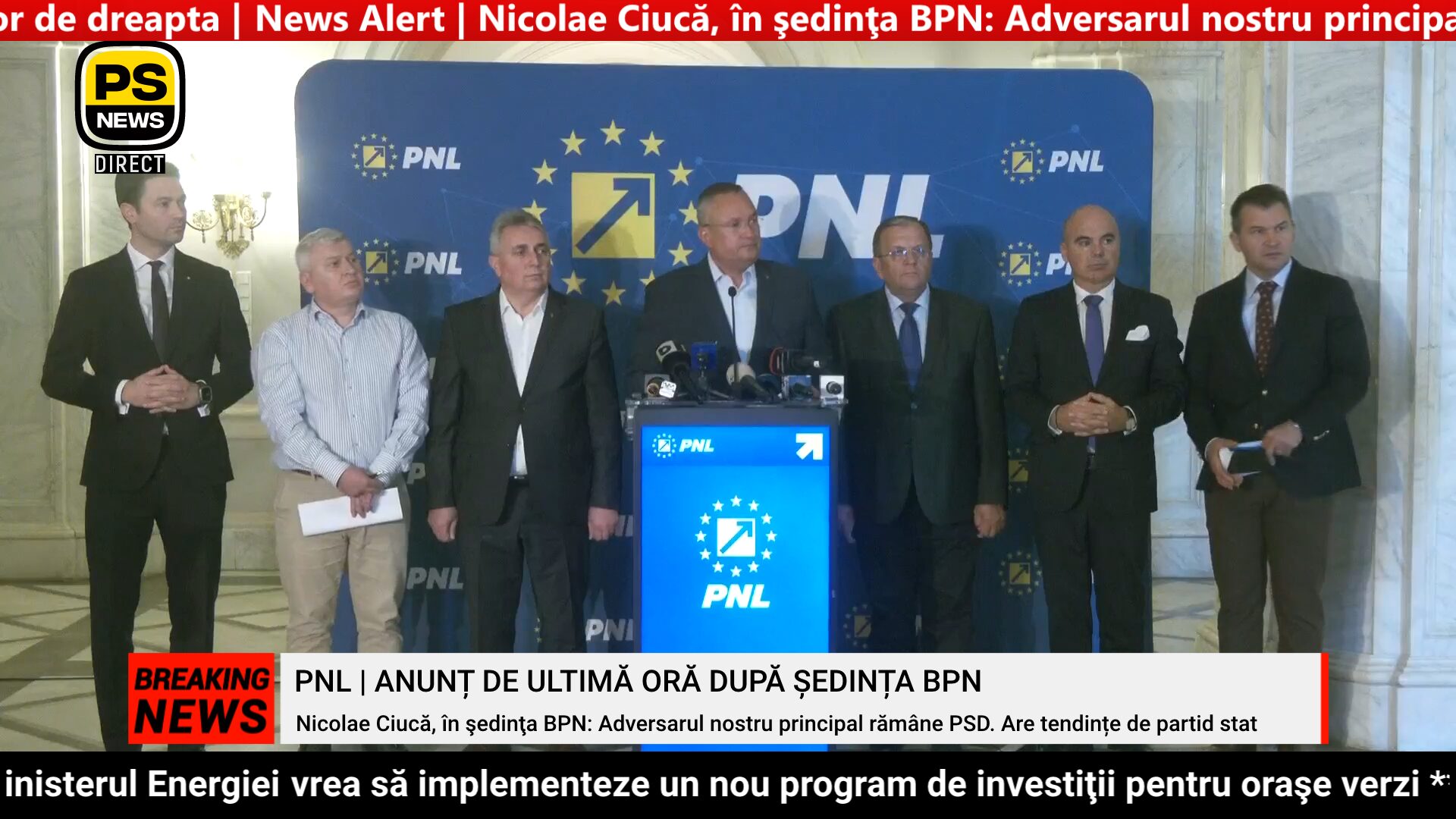 PS News TV | Ciucă, în şedinţa BPN: Adversarul nostru principal rămâne PSD