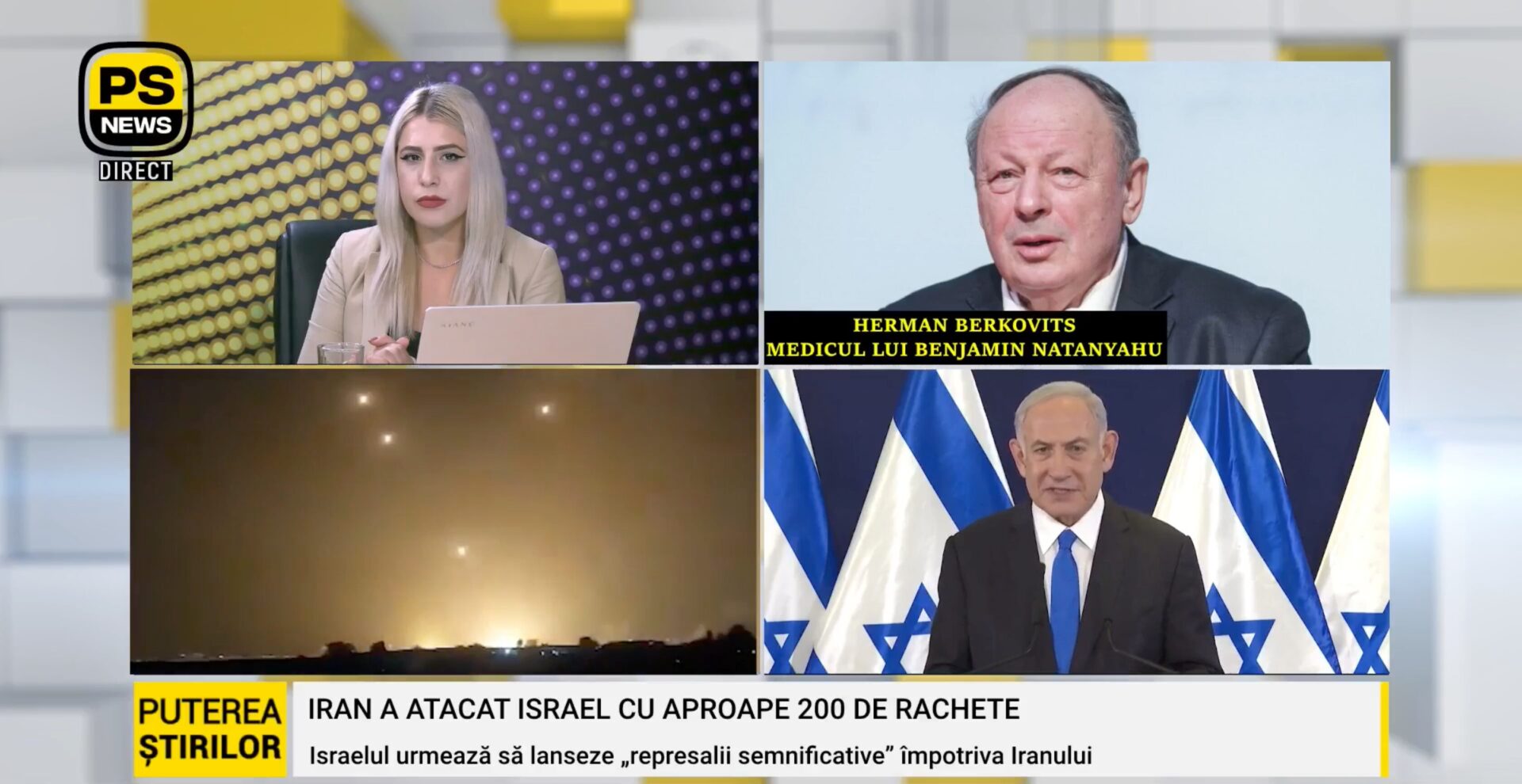 VIDEO Berkovits, medicul lui Netanyahu: Nu vrem să cucerim nici Iranul, nici Libanul. Vrem să trăim în țara noastră