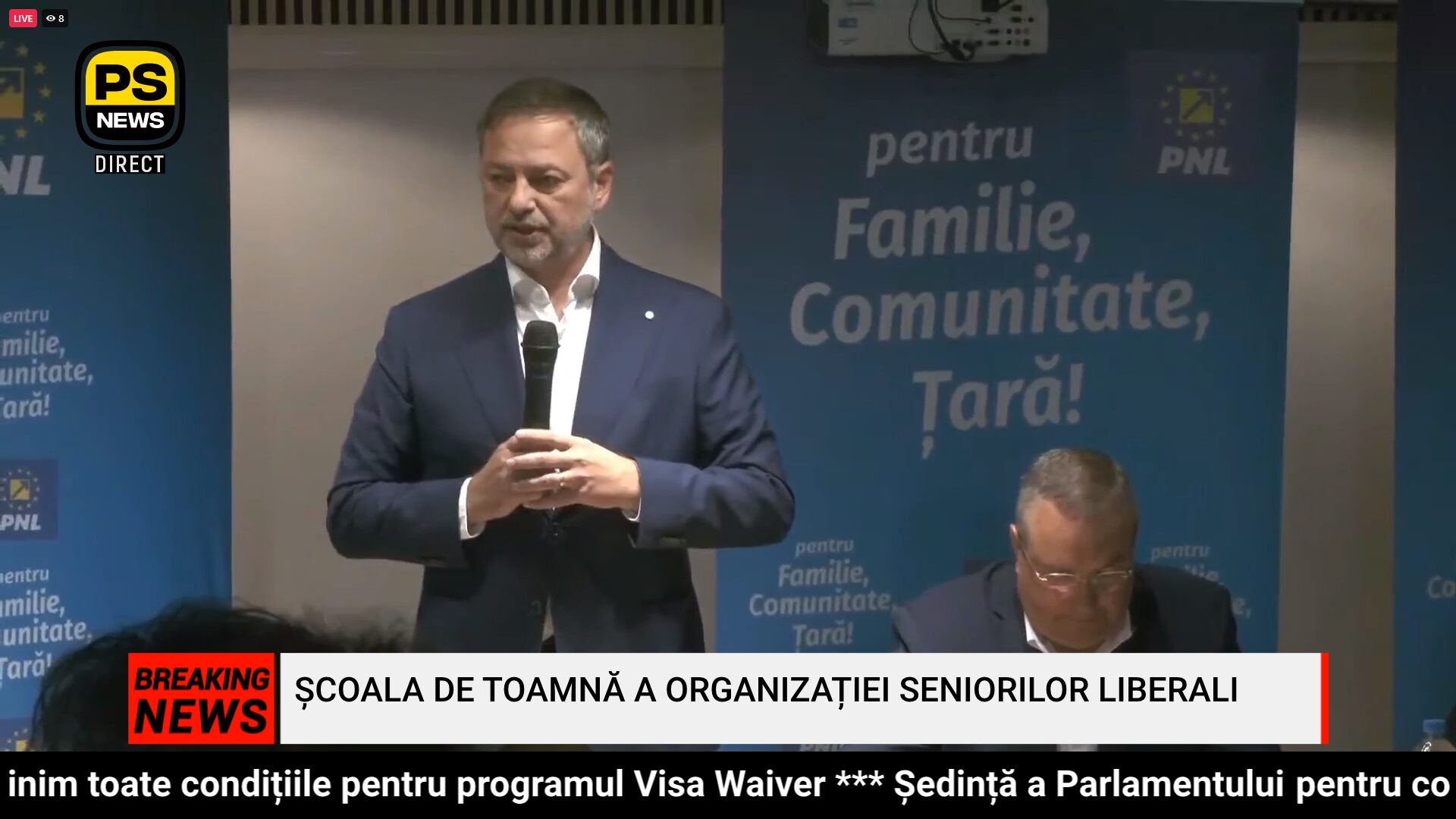 PS News TV | Prim-vicepreședintelui PNL, Dan Motreanu, la Școala de Toamnă a Organizației Seniorilor Național Liberali