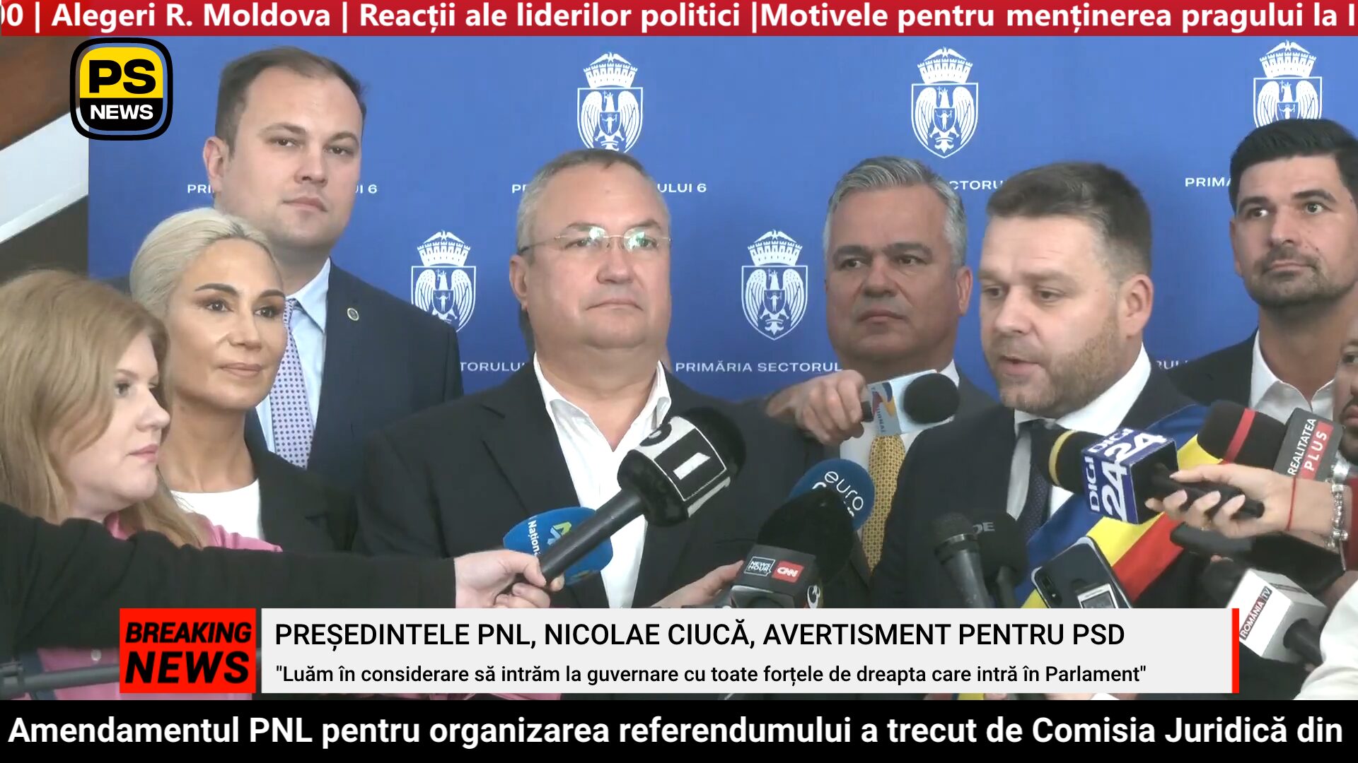 PS News TV | Președintele PNL, Nicolae Ciucă, anunț de ultimă oră