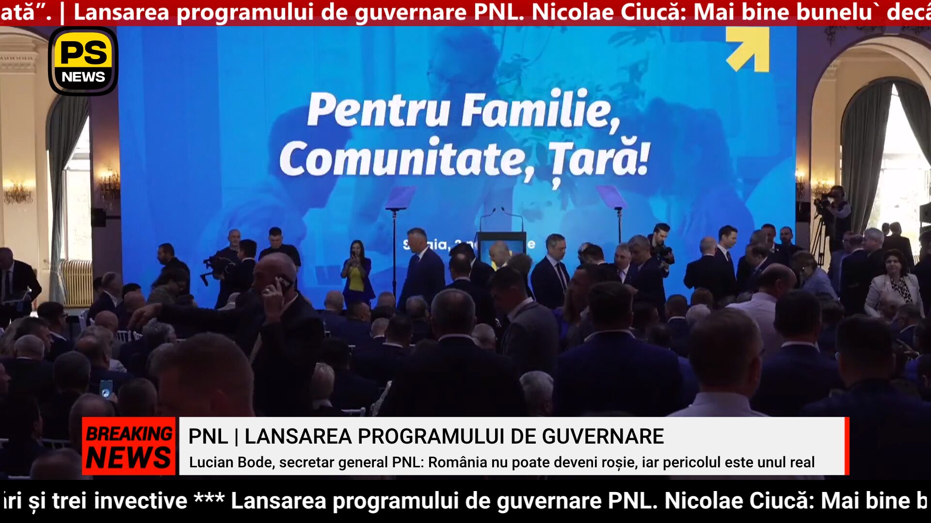 PS News TV | PNL își lansează programul de guvernare pentru următorii patru ani