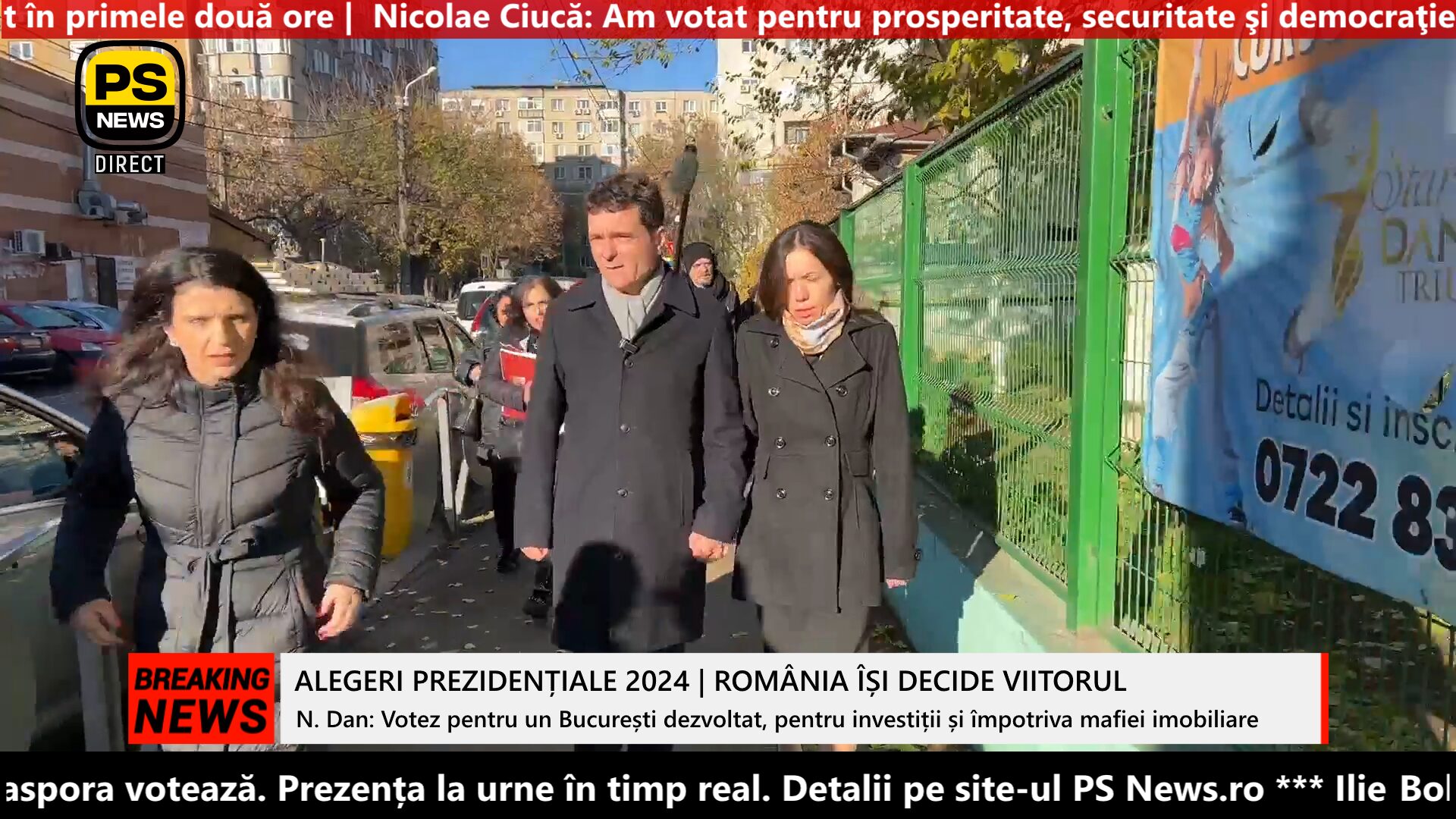 PS News TV | Prezidențiale 2024. Primarul Capitalei, Nicușor Dan, declarații de presă după vot