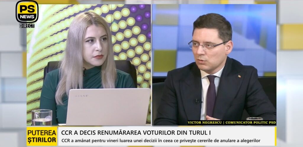 Victor Negrescu, invitat Puterea Știrilor 28.11