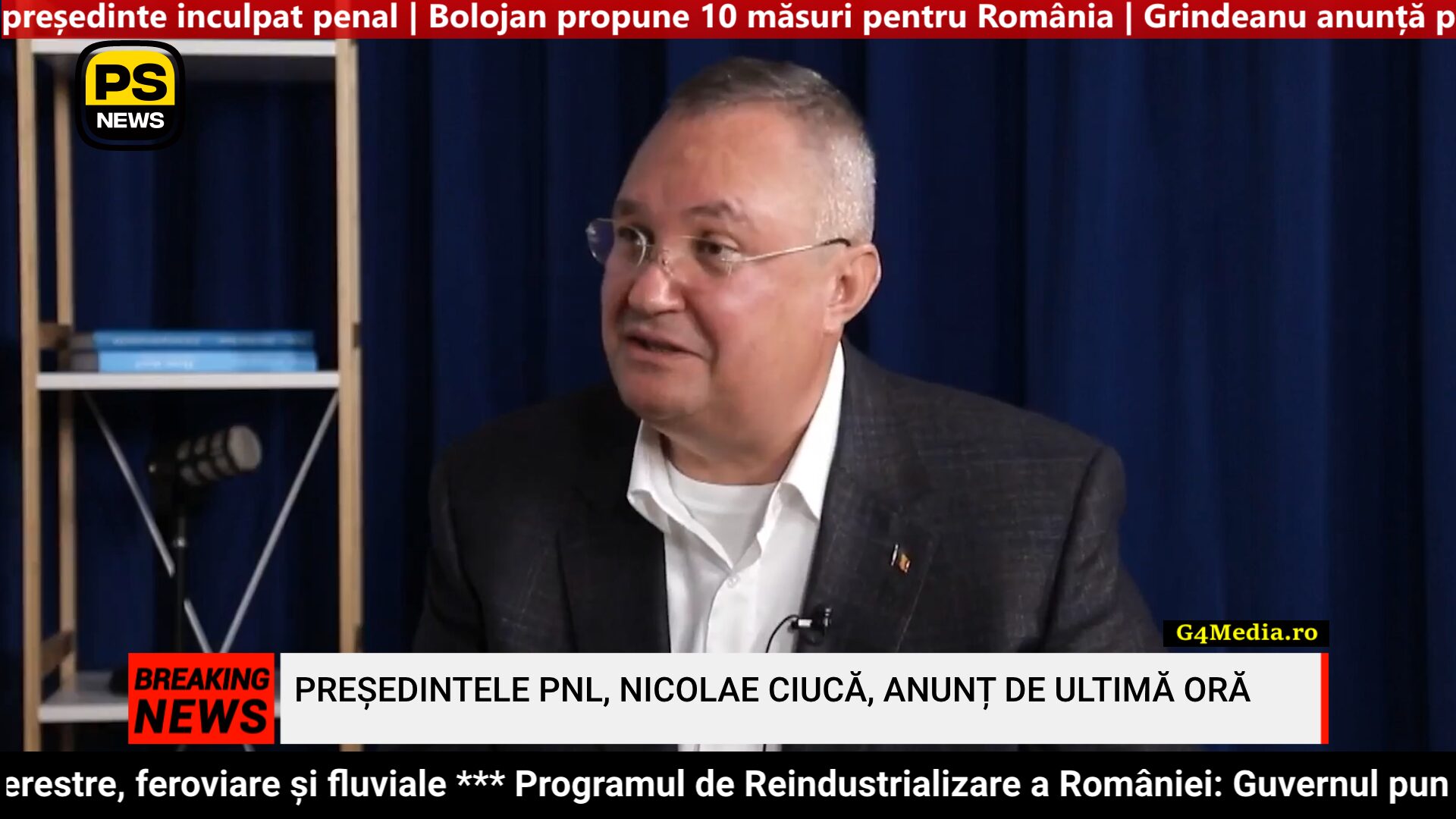 PS News TV | Președintele PNL, Nicolae Ciucă, anunț de ultimă oră