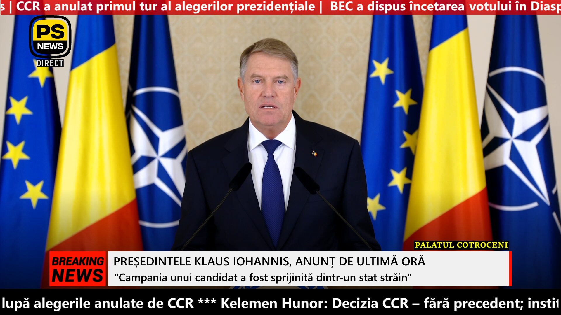 PS News TV | Președintele Klaus Iohannis, anunț de ultimă oră