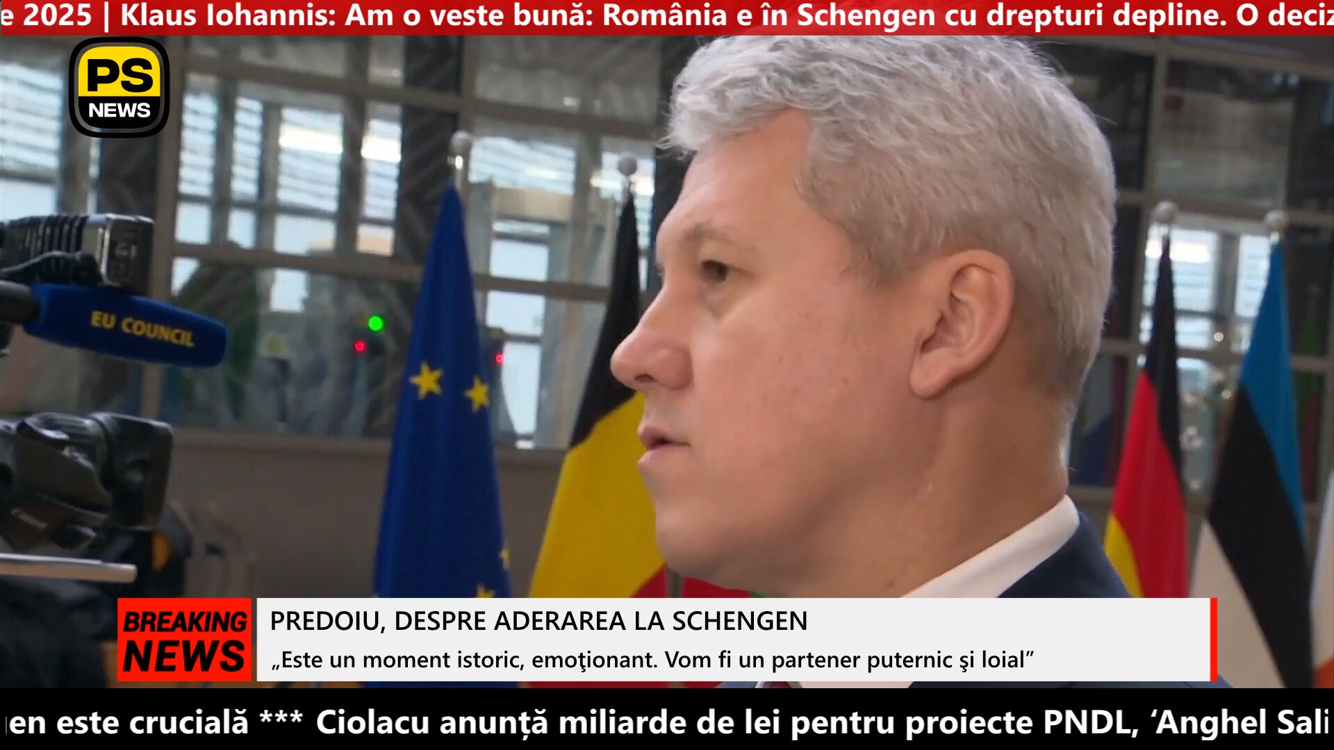 PS News TV | Ministrul de Interne, Cătălin Predoiu, despre aderarea la Schengen