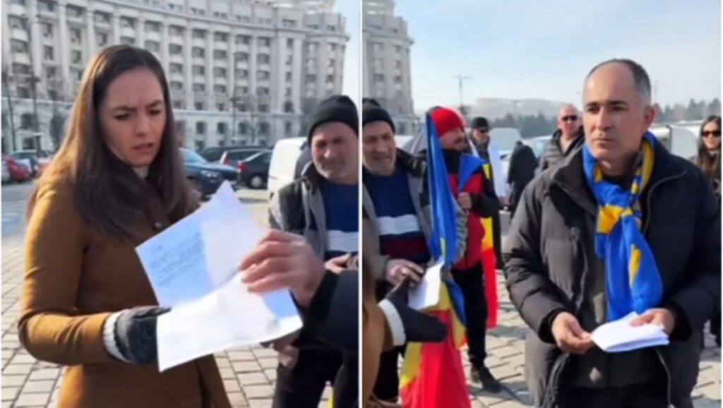 Scandal între şefa POT şi susţinătorii lui Călin Georgescu la protestul de sâmbătă