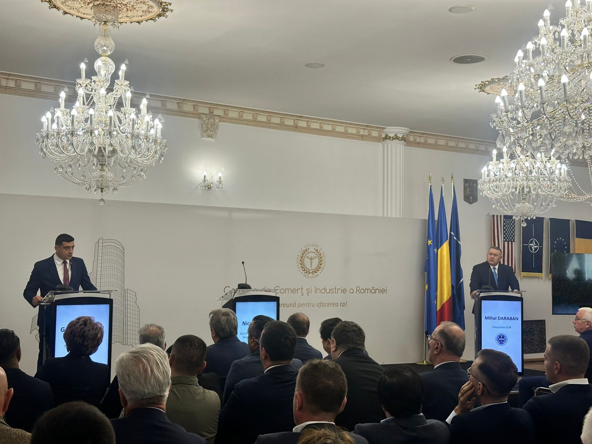 Simion, la dezbaterea CCIR: Antreprenorii sunt hărțuiți, iar statul este deja partener în afaceri cu 50% din profituri