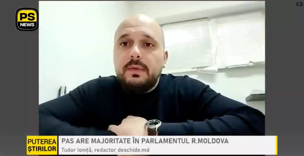 Tudor Ioniță în dialog la Puterea Știrilor despre alegerile din Republica Moldova.