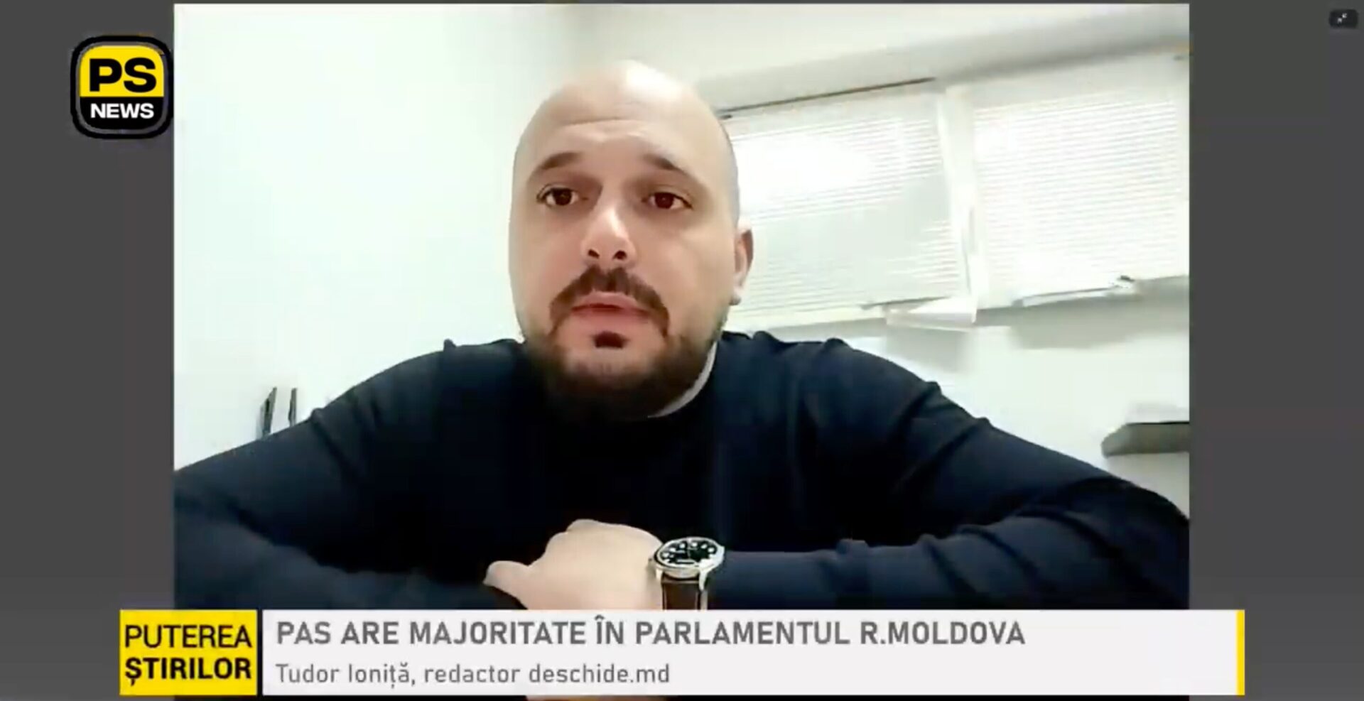 Tudor Ioniță în dialog la Puterea Știrilor despre alegerile din Republica Moldova.