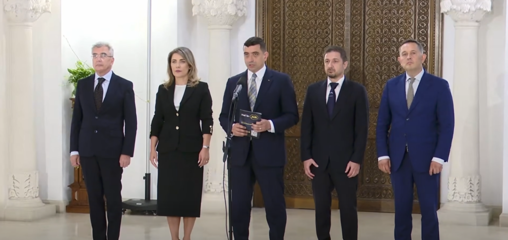 delegația AUR negocieri Cotroceni